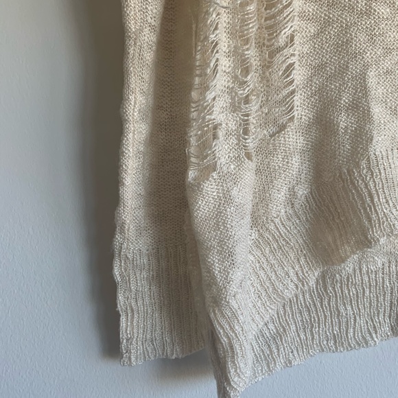Urban Outfitters Ivory Distressed Pullover Knit - Picture 9 of 12